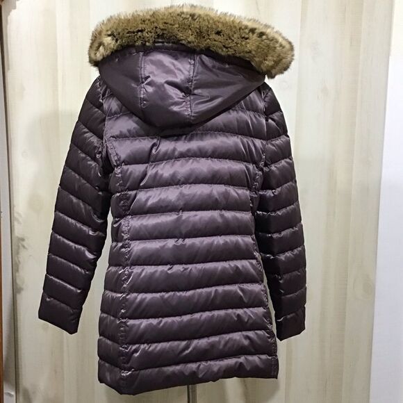 UTEX Canada Down Puffer Coat Faux Fur Trimmed Hoodie Size Large - Picture 9 of 16